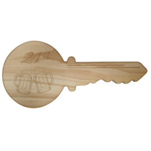 Novelty Signs: 21st Key with Two Beers 35cm