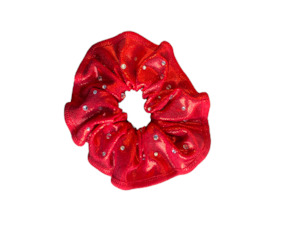 Accessories: Scrunchie | Red - with Czech Rhinestones