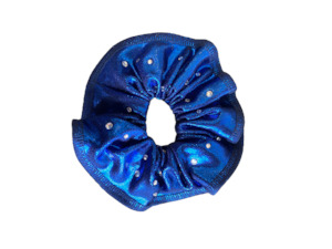 Accessories: Scrunchie | Deep Royal Blue - with Czech Rhinestones