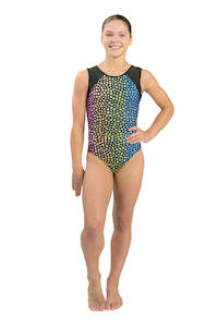 Chalk Bucket Clearance: Rainbow Confetti | Matt | Sleeveless Leotard