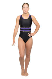 Leotards: Obsidian Royale | Sleeveless Leotard