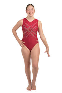 Leotards: Scarlet | Sleeveless Leotard