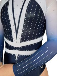 Training Leotards: Empire |  Ombre Navy | Competition Leotard