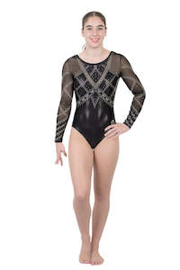 Crystal Couture |  Black | Competition Leotard