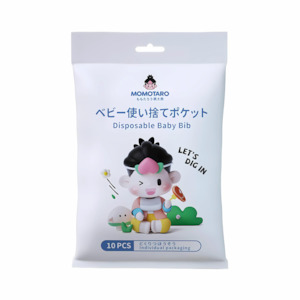 Disposable Bibs: MOMOTARO Disposable Baby Bibs - Pack of 10