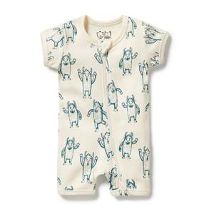 Sleep: Organic Boyleg Zipsuit | Yeti