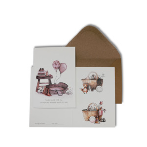 Mama And Me: Gender Reveal Keepsake Card