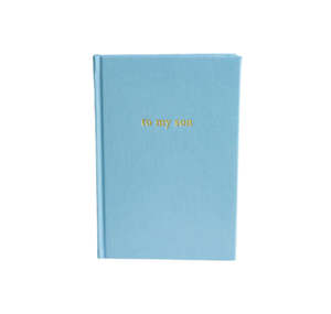 Books: To My Son Journal | Vintage Blue
