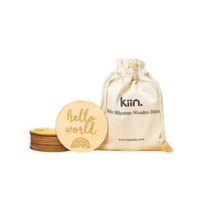 Baby Milestone Wooden Discs