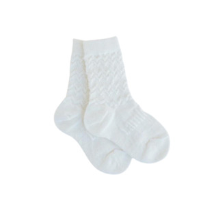 Lamington Merino Wool Crew Socks | Pearl