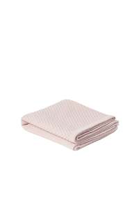 Swaddles: Basketweave Merino Baby Blanket | Dusky Pink