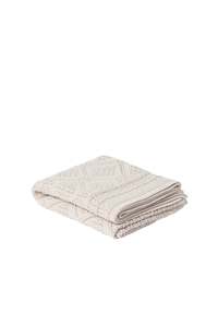 Swaddles: Geometric Merino Baby Blanket | Oatmeal