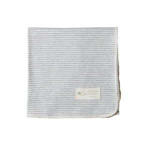 Grey Marl Stripe Organic Cotton Wrap
