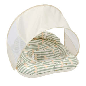 Interactive Baby Float | Duck Sage Stripe