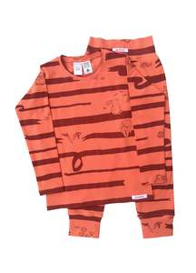 For Babe: Organic Long Sleeve Pyjamas | Fluffy Bunny Fiesta - TOP ONLY