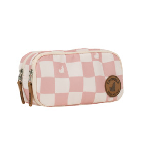 Sale: Fable Pencil Case | Pink Check