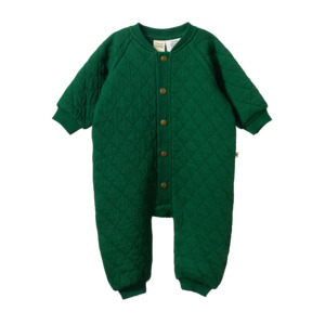 For Babe: Long Sleeve Quilted Juno Romper | Eden