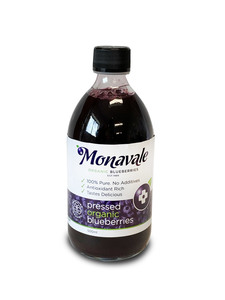 Box of 6 x 500ml Pressed Organic Blueberries