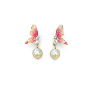 Products: Butterfly Serenade Pearl Earrings - mon cherie cherie
