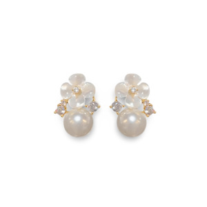 Camélia Pearl Earrings - mon cherie cherie