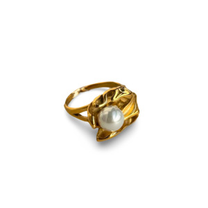 Orchidée Abstract Pearl Ring - mon cherie cherie
