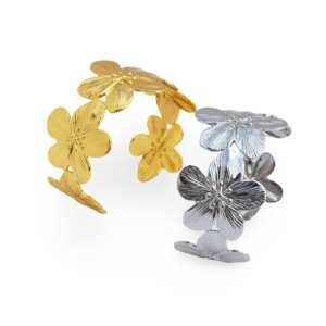 Products: Dear Dahlia Floral Cuff Bracelet - mon cherie cherie