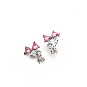 Products: Crystal Bow Earrings - mon cherie cherie