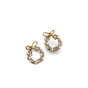 Products: Harmony Bow Wreath Earrings - mon cherie cherie