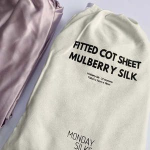 Baby Silk Collection: Silk Cot Sheet Fitted - Lilac