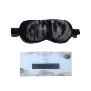 Silk Eye Mask: Silk Eye Masks - Black