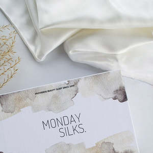 King Silk Pillowcase: King Silk Pillowcase - Off White