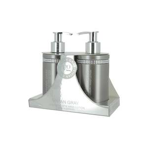 PEWTER CRYSTAL GIFTSET: CREAM SOAP & HAND LOTION 2X250ML