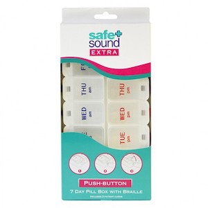 Products: S&S PUSH-BUTTON 7 DAY PILL BOX