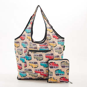 Eco Chic: WEEKEND BAG - BEIGE CAMPER VANS