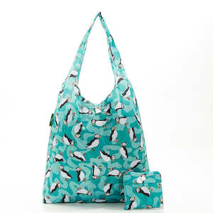 Eco Chic: FOLDABLE SHOPPER - TEAL PUFFIN