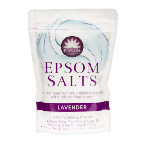 Wellness: ELYSIUM EPSOM SALTS LAVENDER 450G