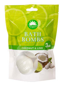 Winter Essentials 1: ELYSIUM SPA BATH BOMBS COCONUT & LIME 3x50G