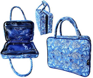 Toilet Bags: TOILET BAG WOMENS - PEONY - VANITY WITH HANDLES