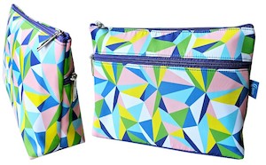Toilet Bags: TOILET BAG WOMENS - ABSTRACT - CLUTCH