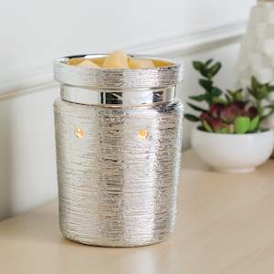 ILLUMINATION WAX FRAGRANCE WARMER BRUSHED CHROME