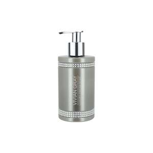 VG-PEWTER CRYSTAL SOAP DISPENSER 250ML
