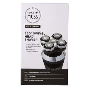 Urbane Mess: URBANE MESS - 360 SWIVEL HEAD SHAVER