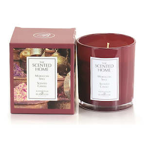Candles: S.H BOXED GLASS CANDLE 225G MOROCCAN SPICE