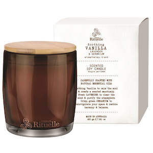 Candles: FLOURISH ORGANICS VANILLA SCENTED SOY CANDLE