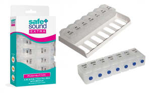 Safe Sound: S&S EXTRA AM & PM 7 DAY PILL BOX WITH BR