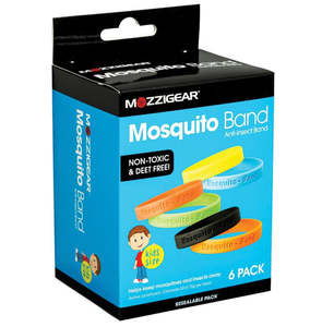 Wellness: MOZZIGEAR MOSQUITO BAND KIDS VALUE 6 PK