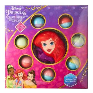 DISNEY PRINCESS 7 FUN DAY BATH BOMBS
