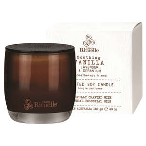 Bath And Body 2: FLOURISH ORGANICS VANILLA 140GM SCENTED CANDLE