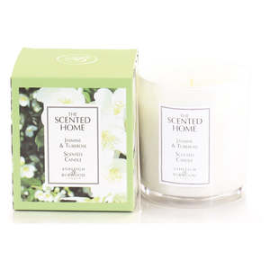 S.H BOXED GLASS CANDLE 225G JASMINE & TUBEROSE