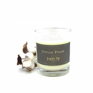 Candles: LIGHT UP YOUR LIFE CANDLE - COTTON FRESH